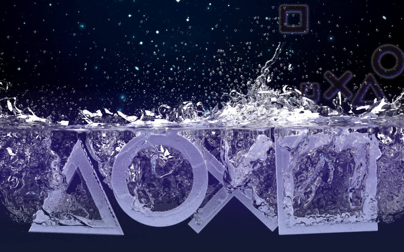 PS4-logo violetti vesi taide Taustakuvat