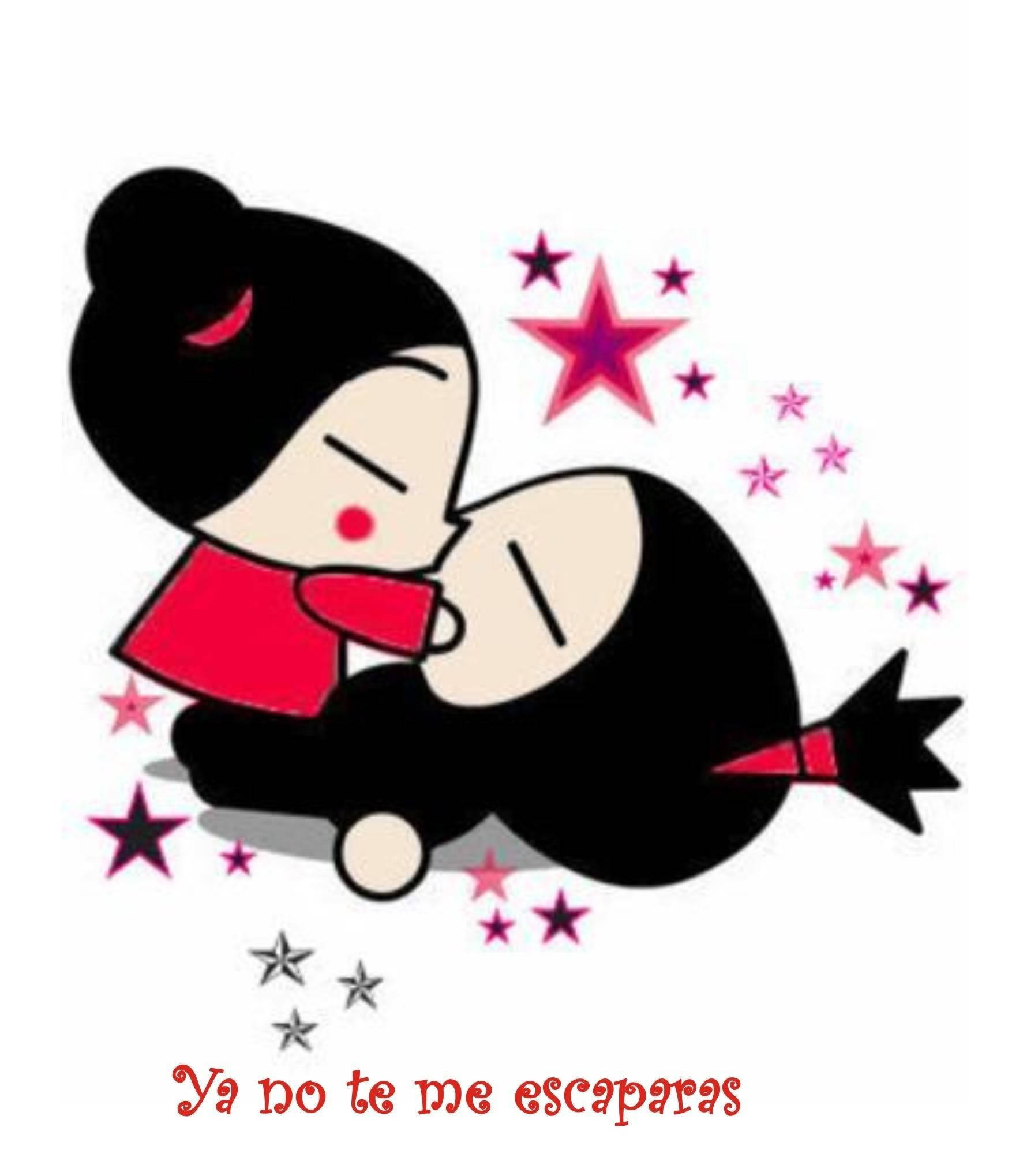 Pucca Suutelee Garua Lainauksella Taustakuvat
