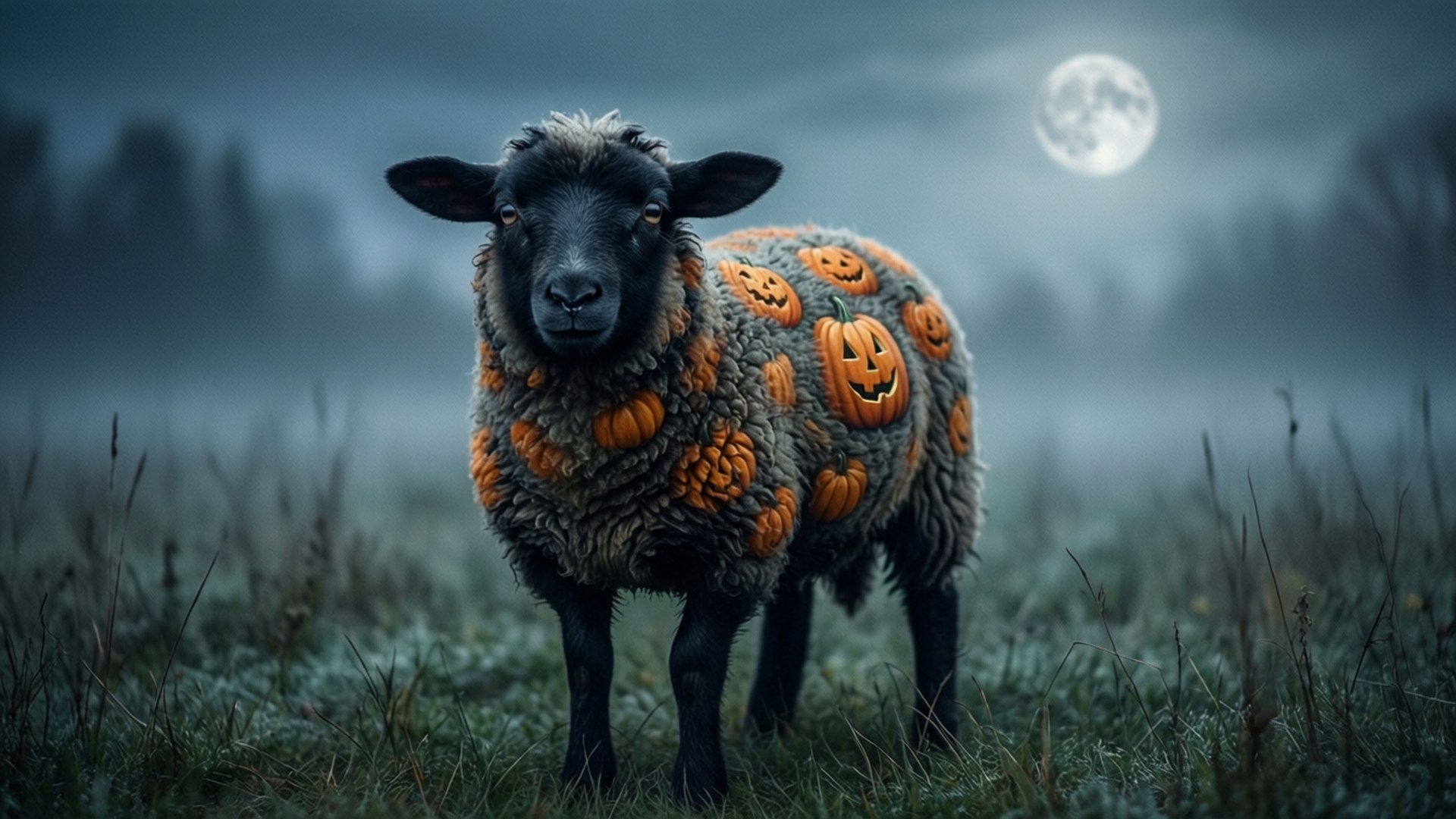 Pumpkin-lammas sumussa Taustakuvat
