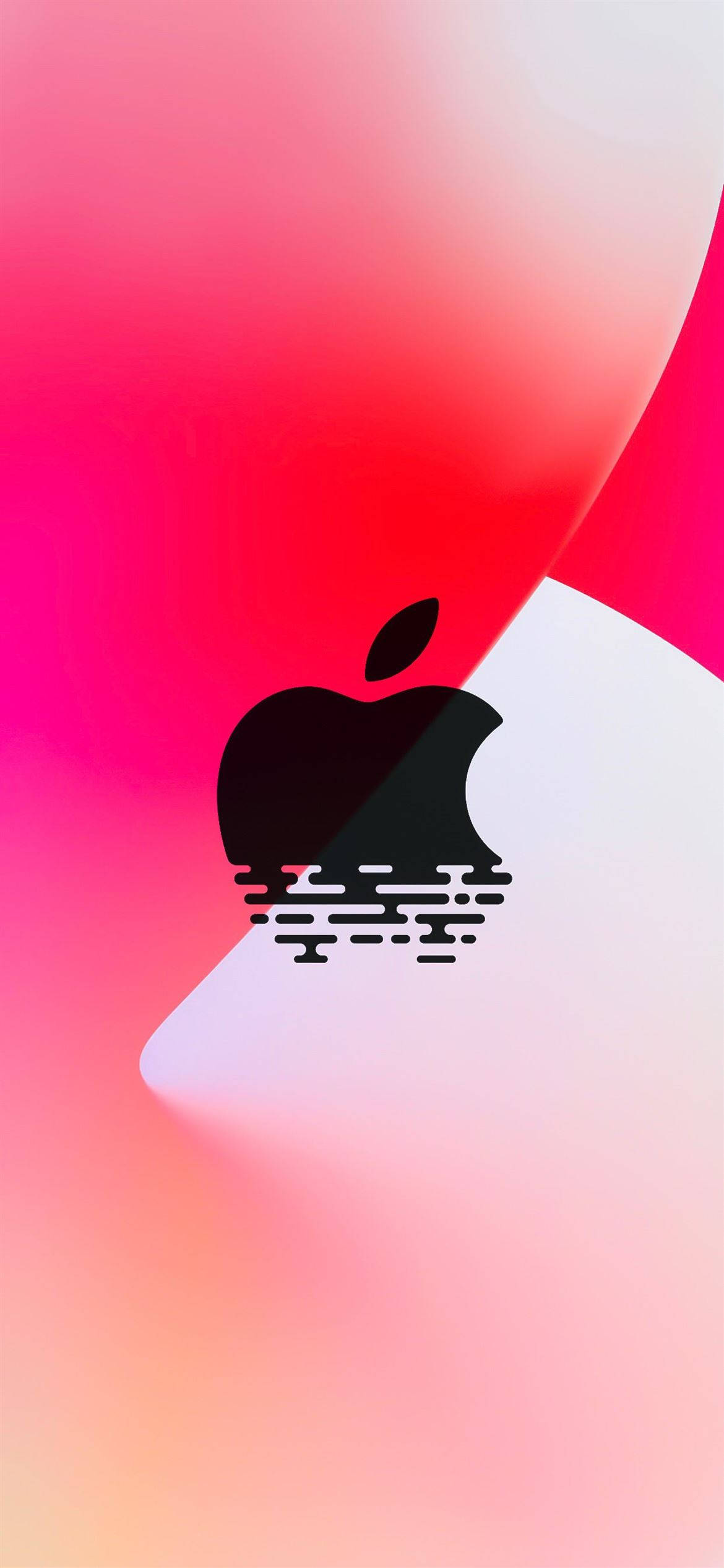 Punainen Apple-logo iPhone 12:ssa Taustakuvat