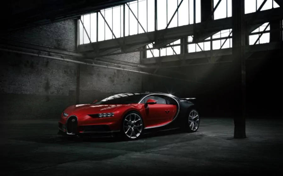 Punainen Bugatti Chiron 4K Taustakuvat