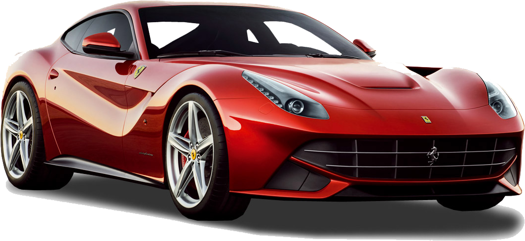Punainen Ferrari-urheiluauto eristetty Taustakuvat