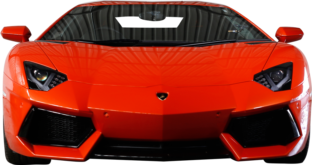 Punainen Lamborghini Aventador Edestä Taustakuvat