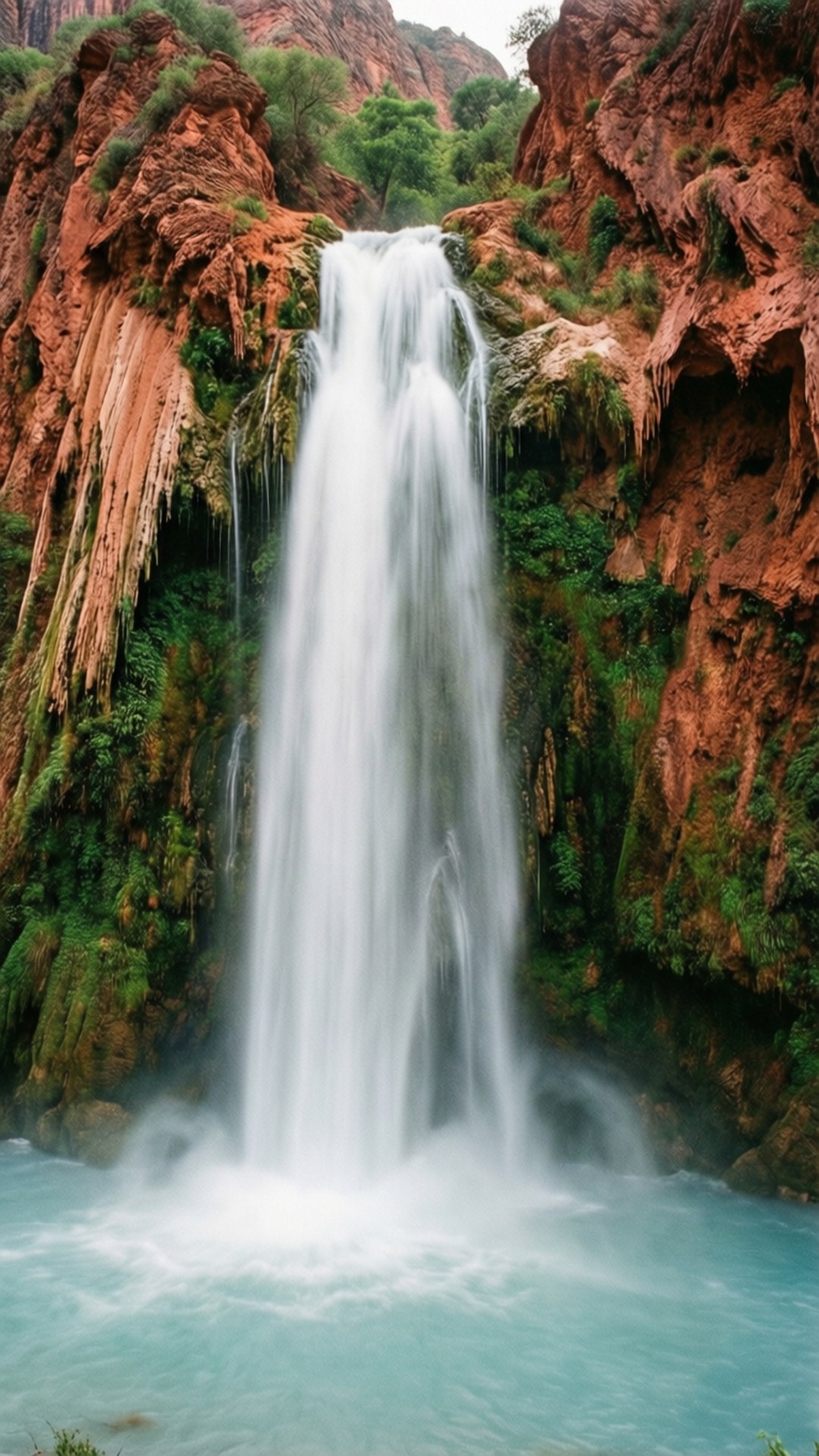 Punainen putous Taustakuvat