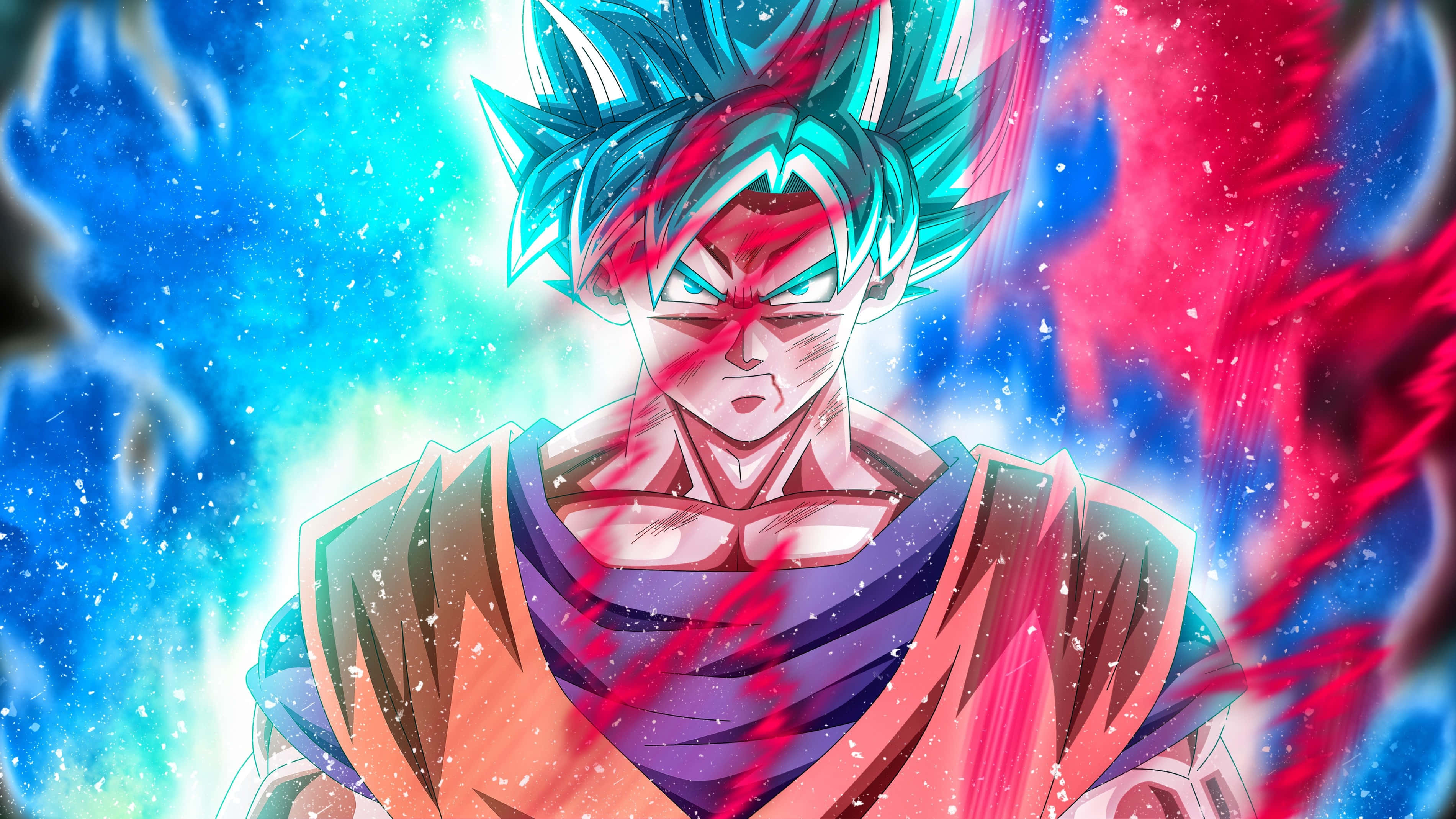 Punainen Sininen Dragon Ball Super -kuva Taustakuvat
