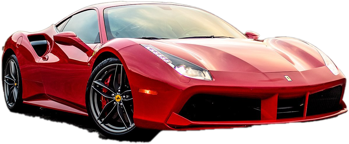 Punaisen Ferrari-urheiluauton profiili Taustakuvat