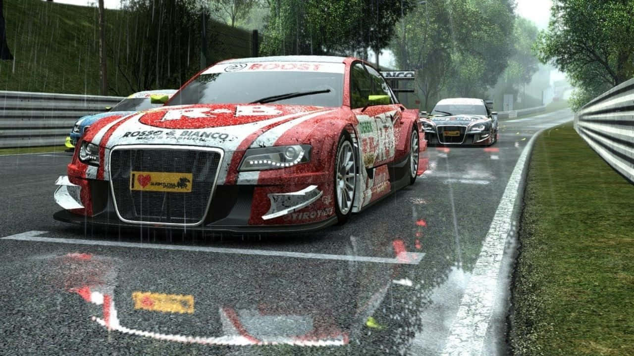 Punamusta 720p Project Cars -taustakuva Taustakuvat