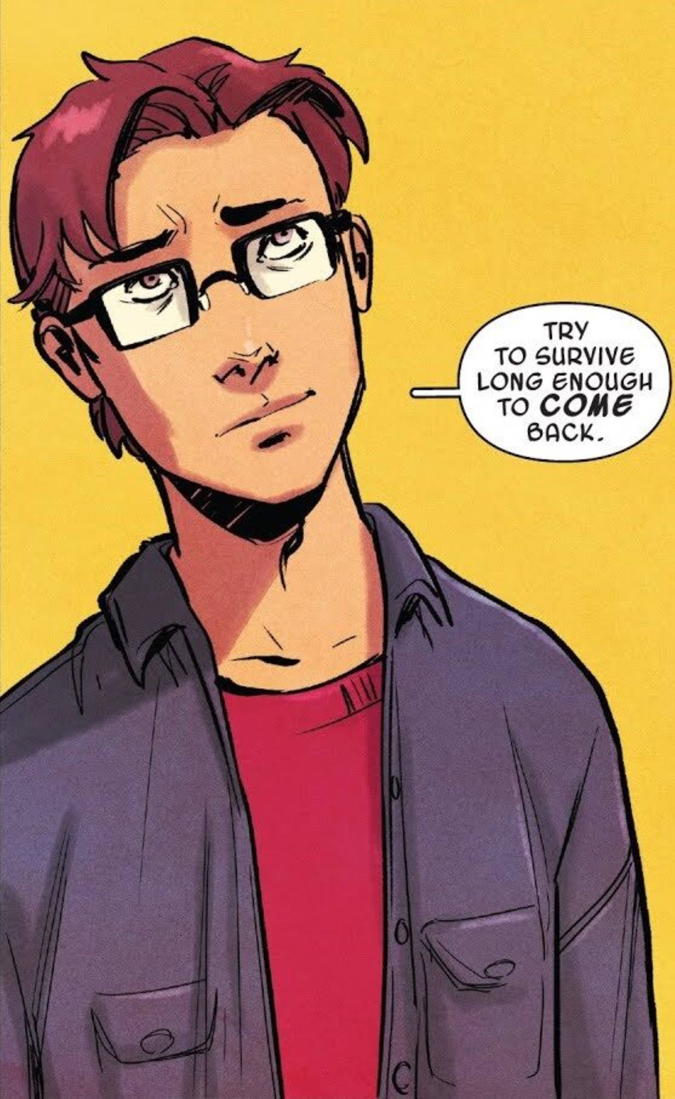 Punatukkainen Peter Parker -sarjakuvataide Taustakuvat