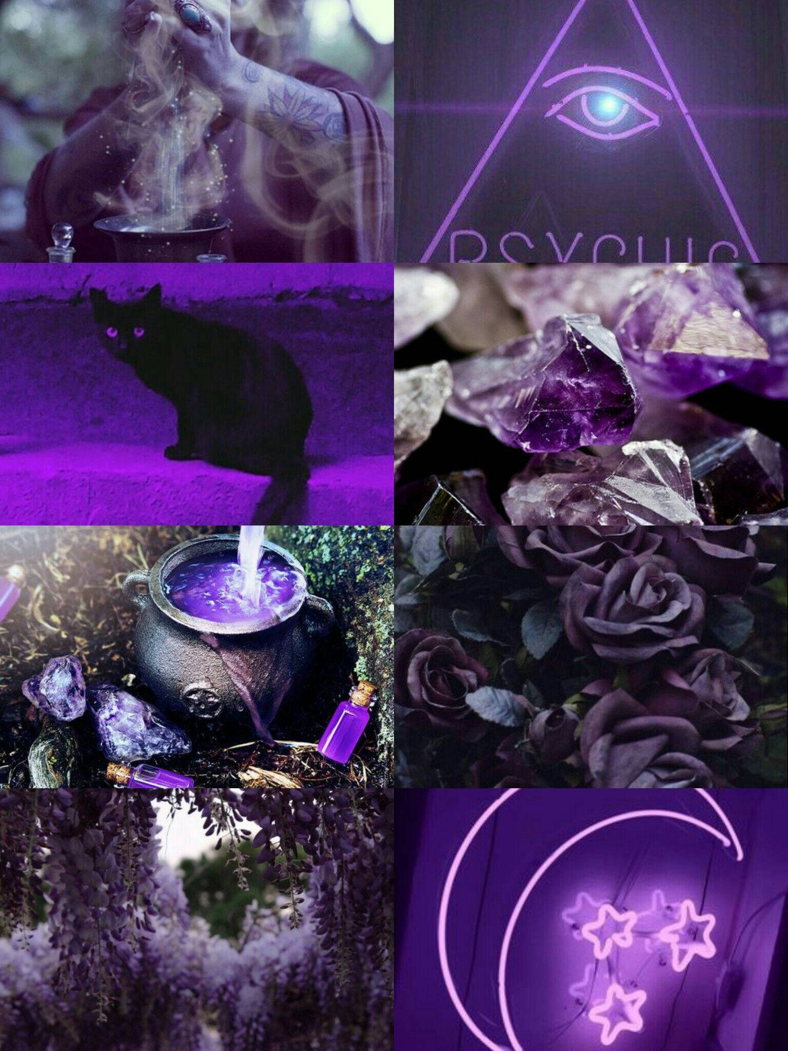 Purppura noitaestetiikka Taustakuvat