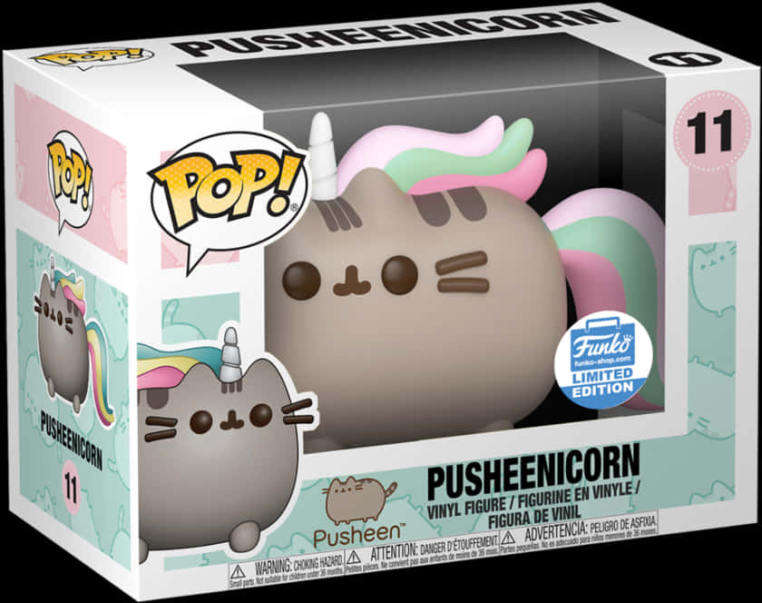 Pusheenicorn Funko Pop rajoitettu painos Taustakuvat