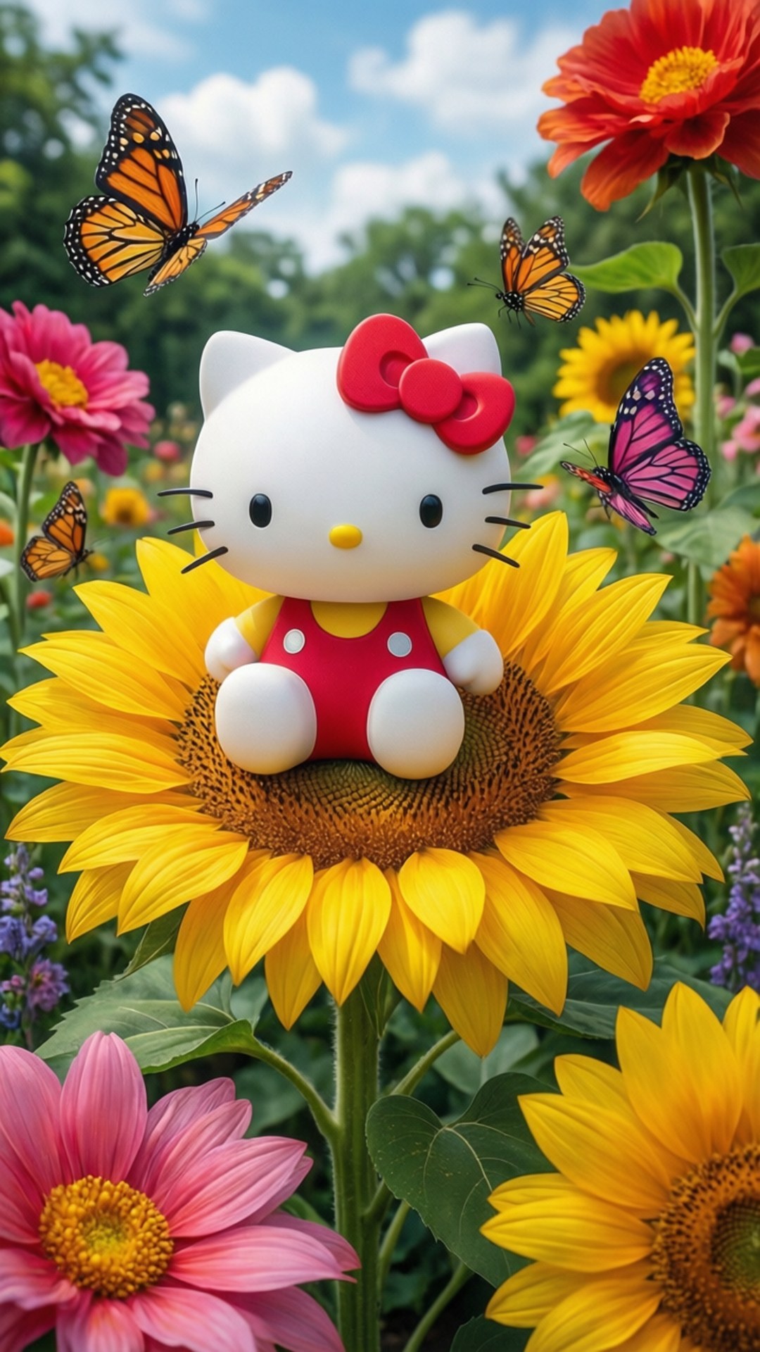 Puutarha Hello Kitty Taustakuvat