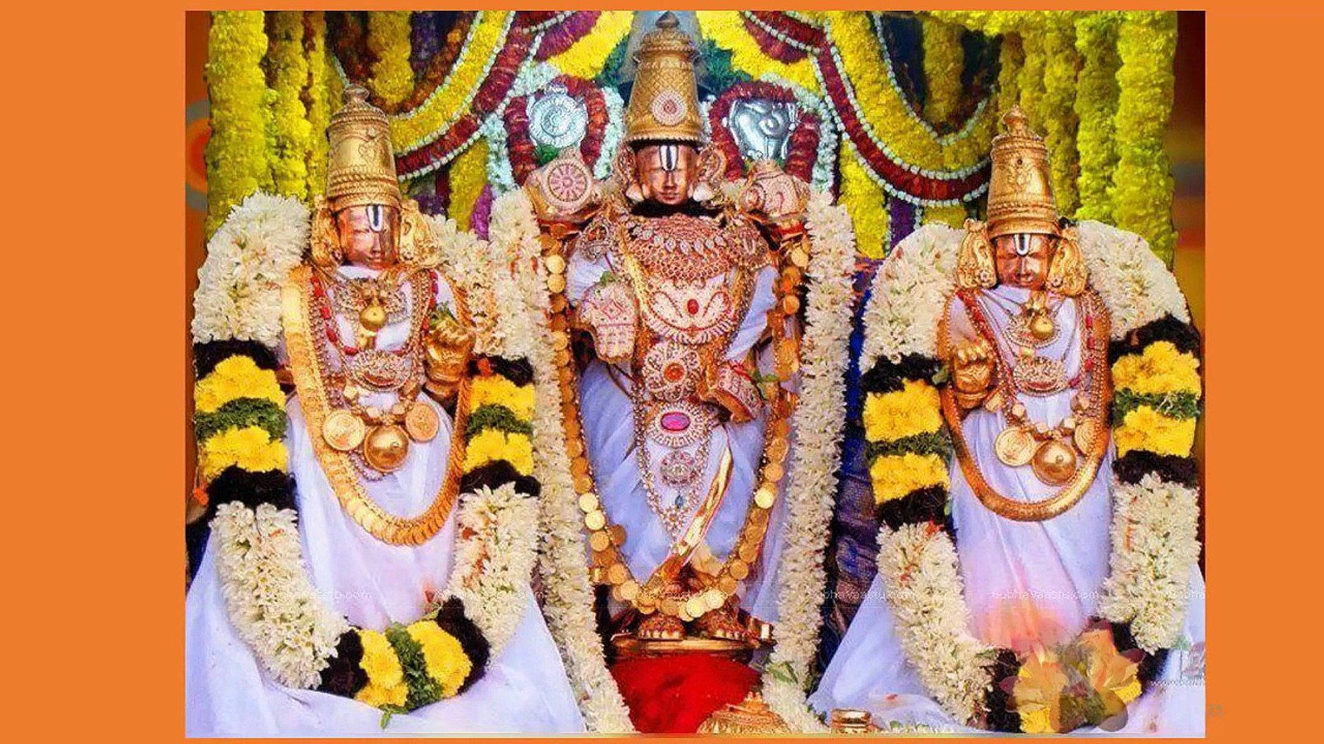 Pyhä jumaluus Venkateswara Swamy Taustakuvat