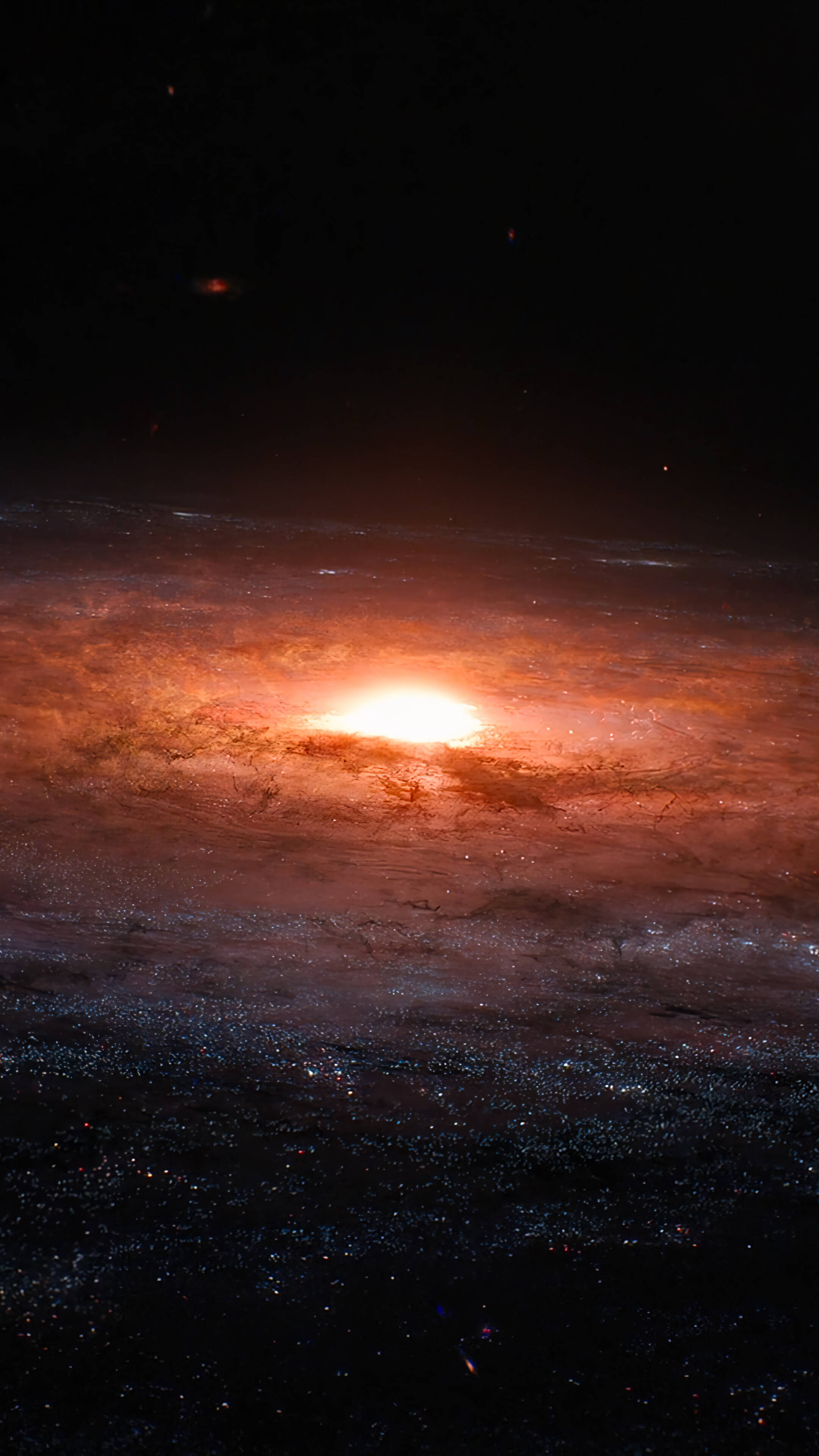 Pyörivä avaruus 4K puhelimelle Taustakuvat