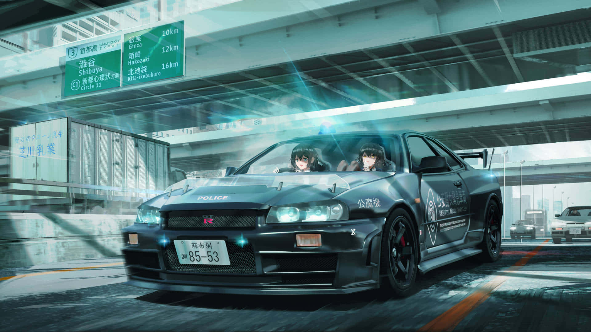 Pysäyttämätön voima – Animeauto Taustakuvat