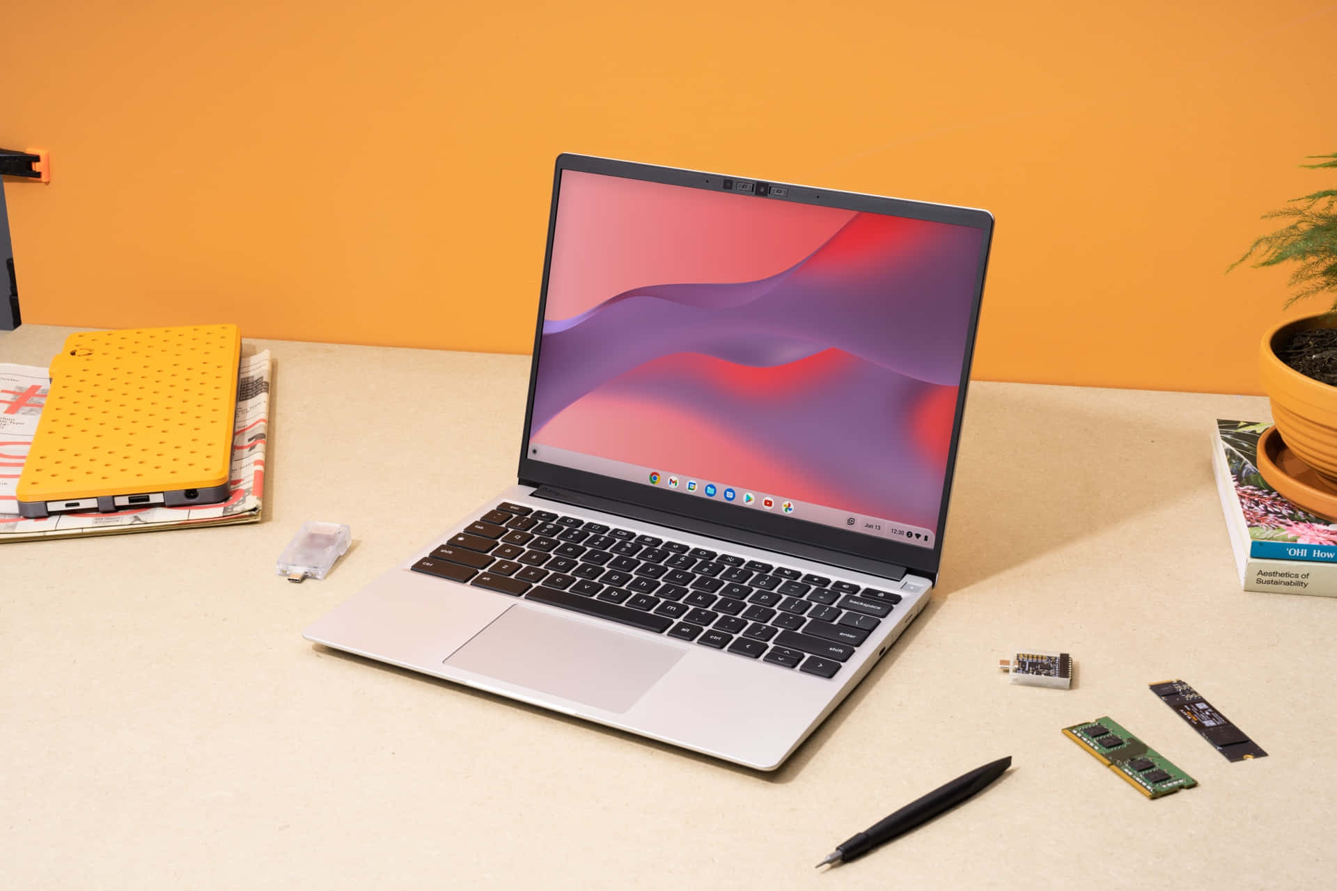 Pysy tuottavana liikkeellä Chromebookilla Taustakuvat
