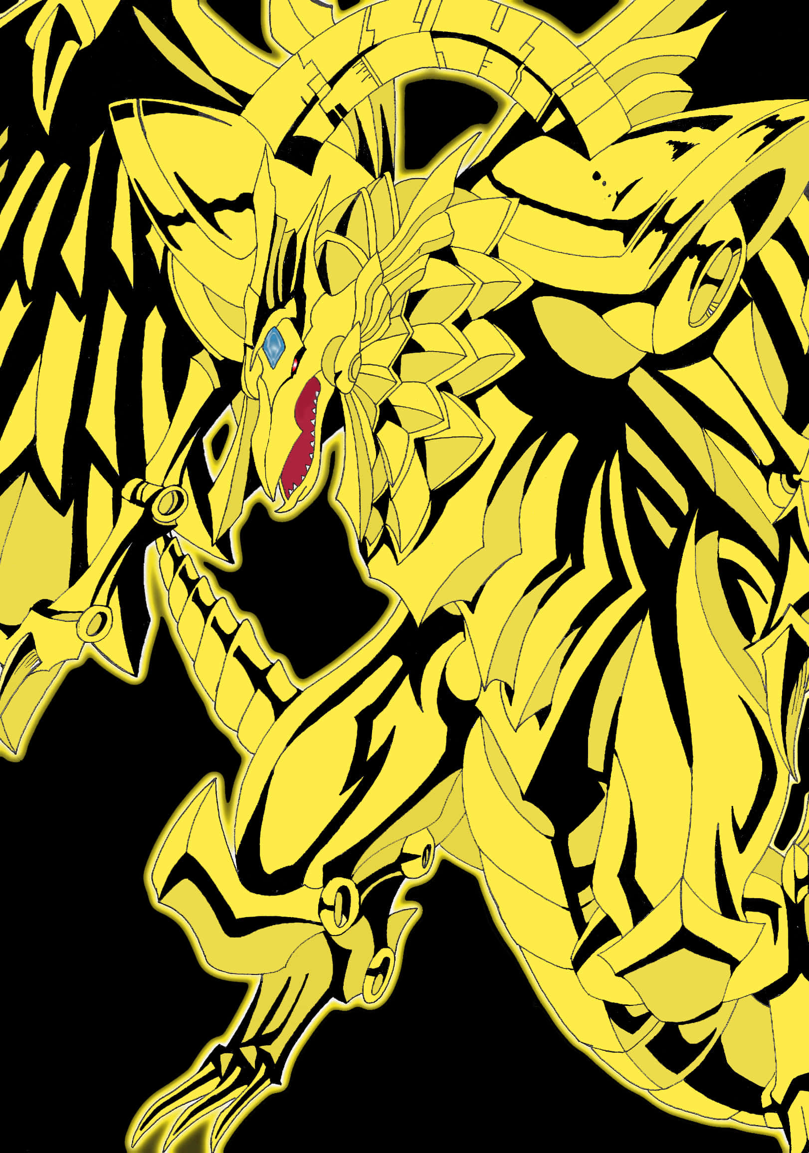 Ra:n Siivekäs Lohikäärme, voimakas egyptiläinen Jumalakortti Yu-Gi-Oh!:ssa Taustakuvat