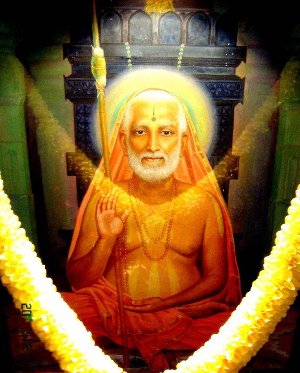 Raghavendra Oranssi Esteettinen Maalaus Taustakuvat