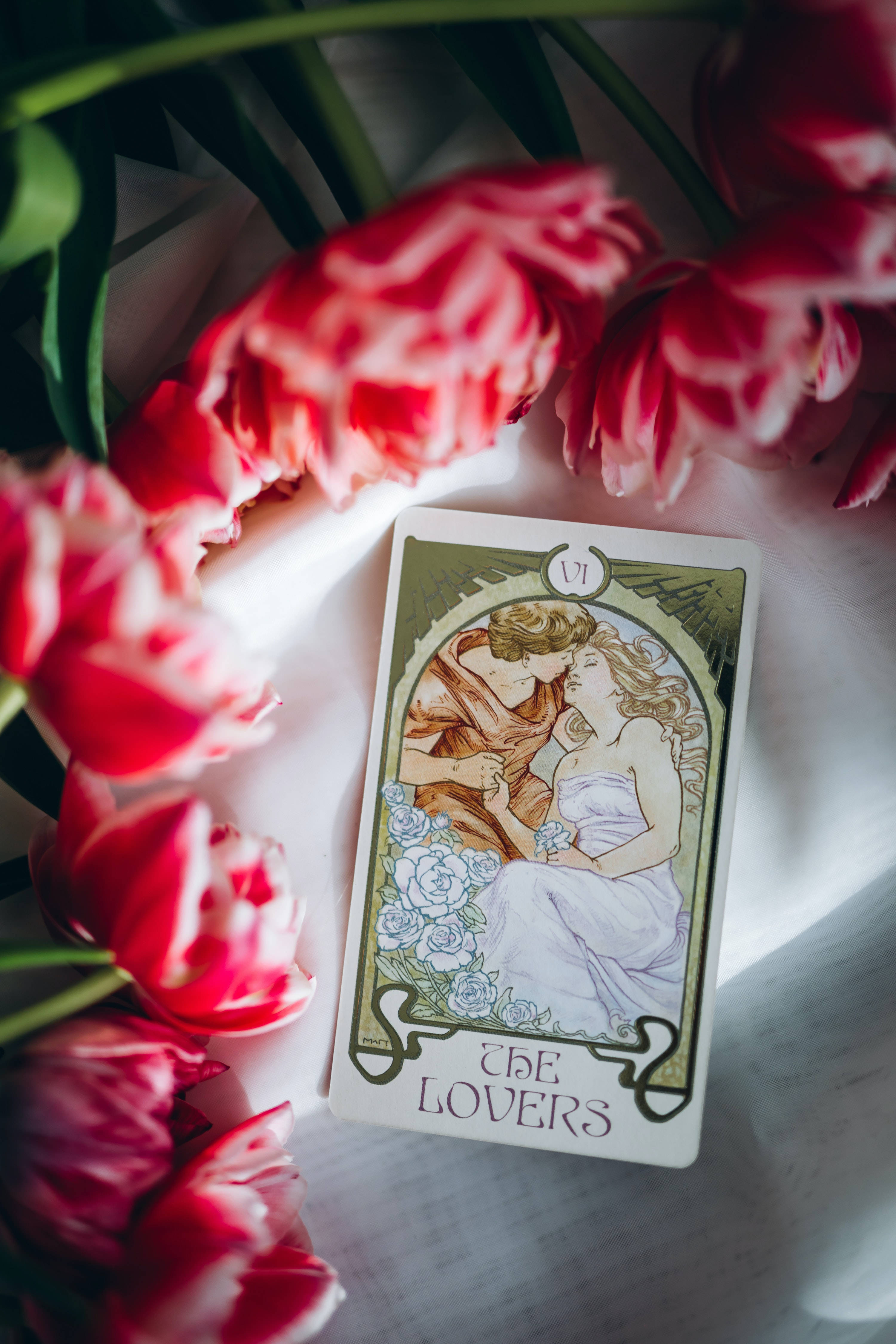 Rakastavaisten Tarot-kortti Taustakuvat
