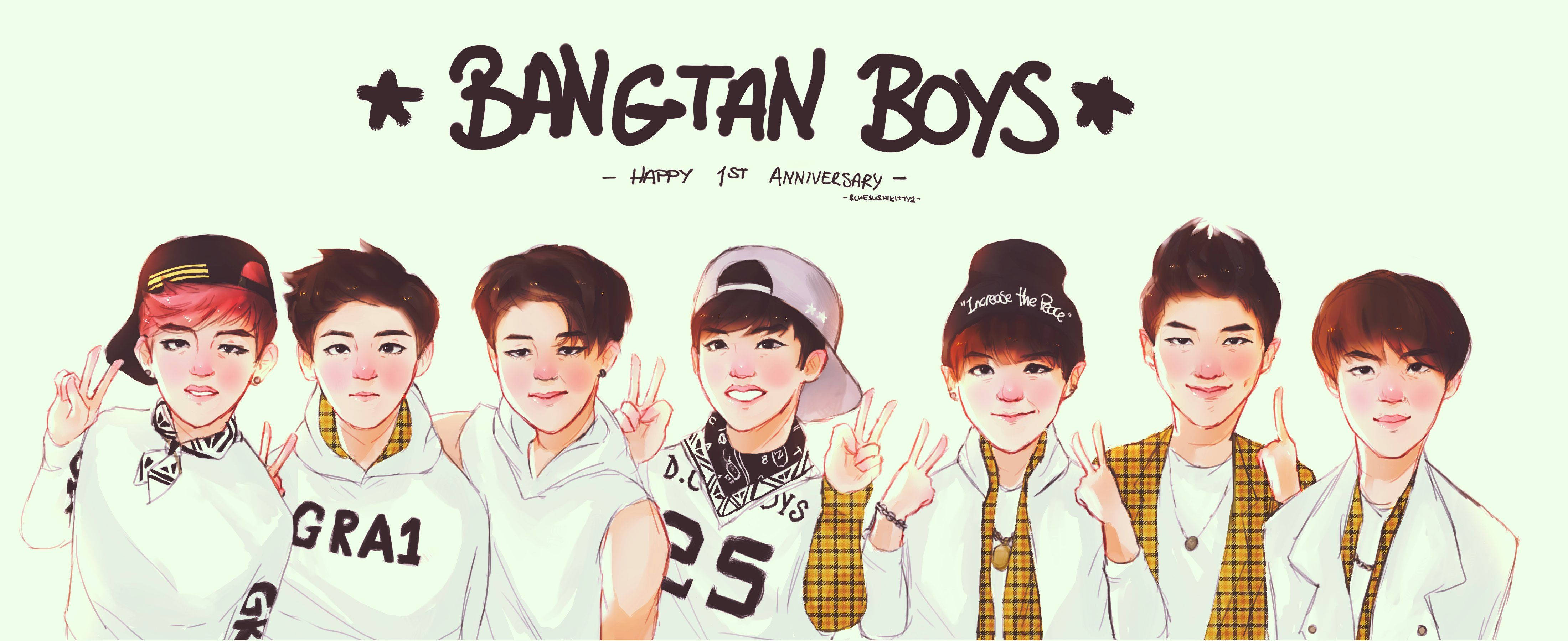 Rakastettu K-pop-idoliryhmä BTS Taustakuvat