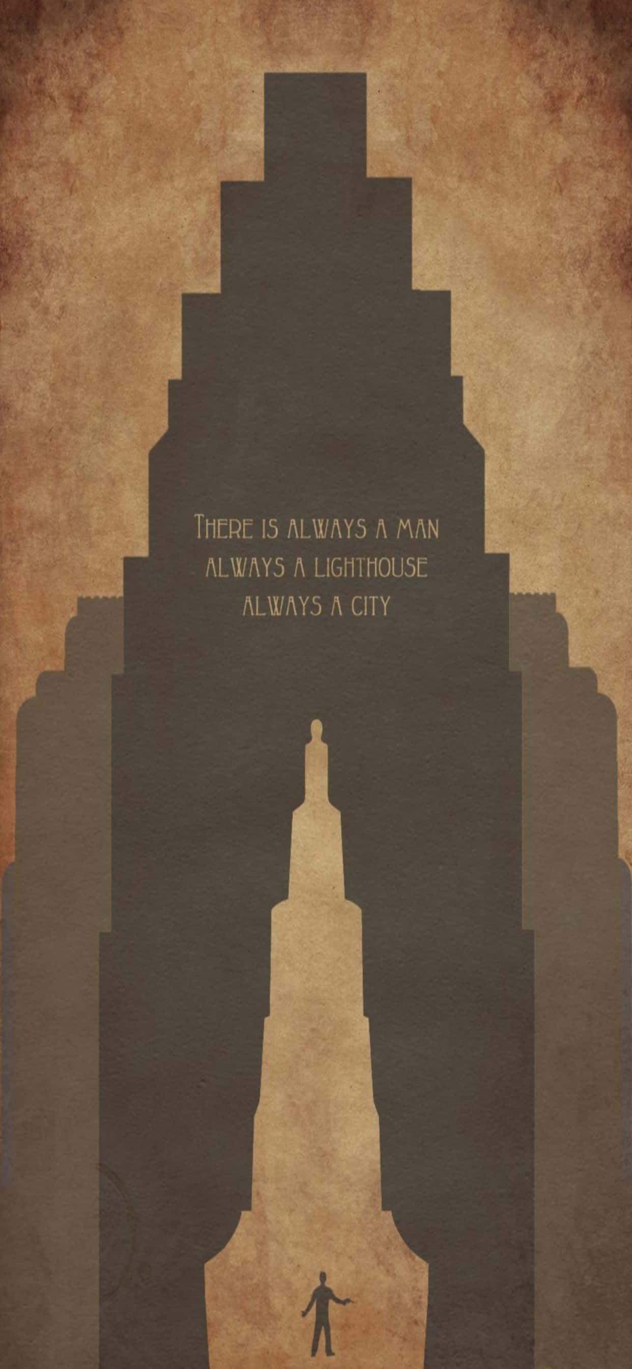 Rakennuksen siluetti iPhone Xs Max Bioshock Infinite -tausta Taustakuvat