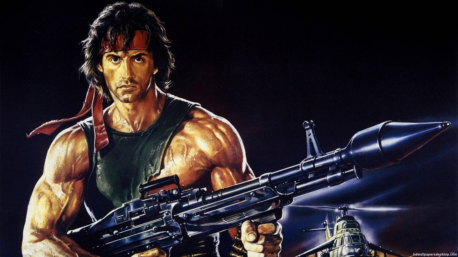 Rambo kiväärin kranaatinheitin taideteos Taustakuvat