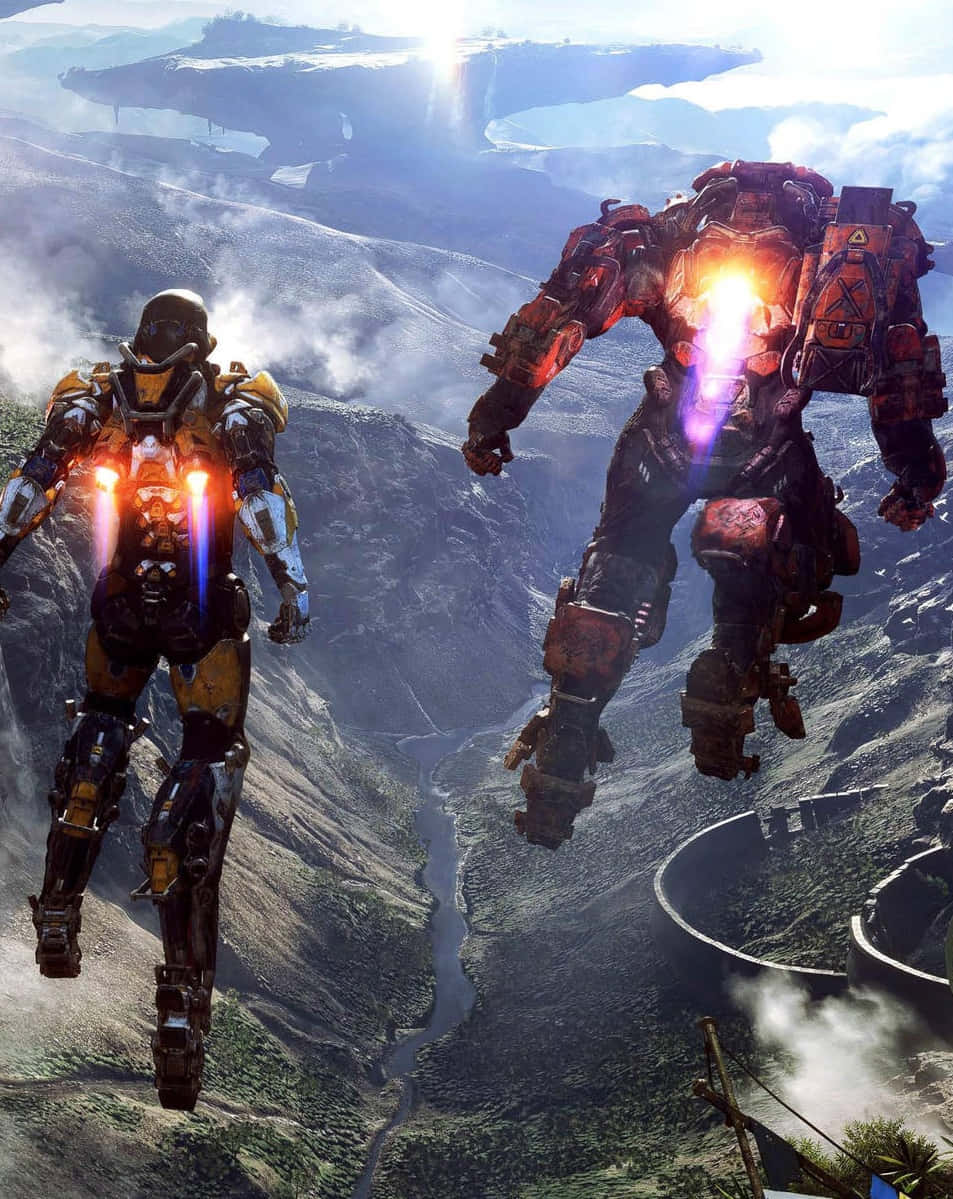 Ranger ja Colossus Pixel 3 -Anthem-taustakuva Taustakuvat