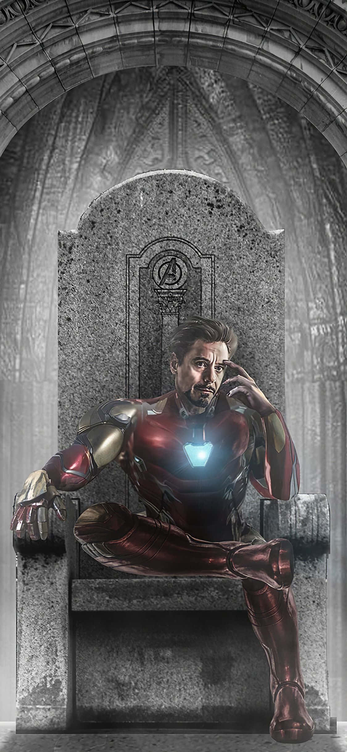 iron man istuu valtaistuimella Taustakuvat