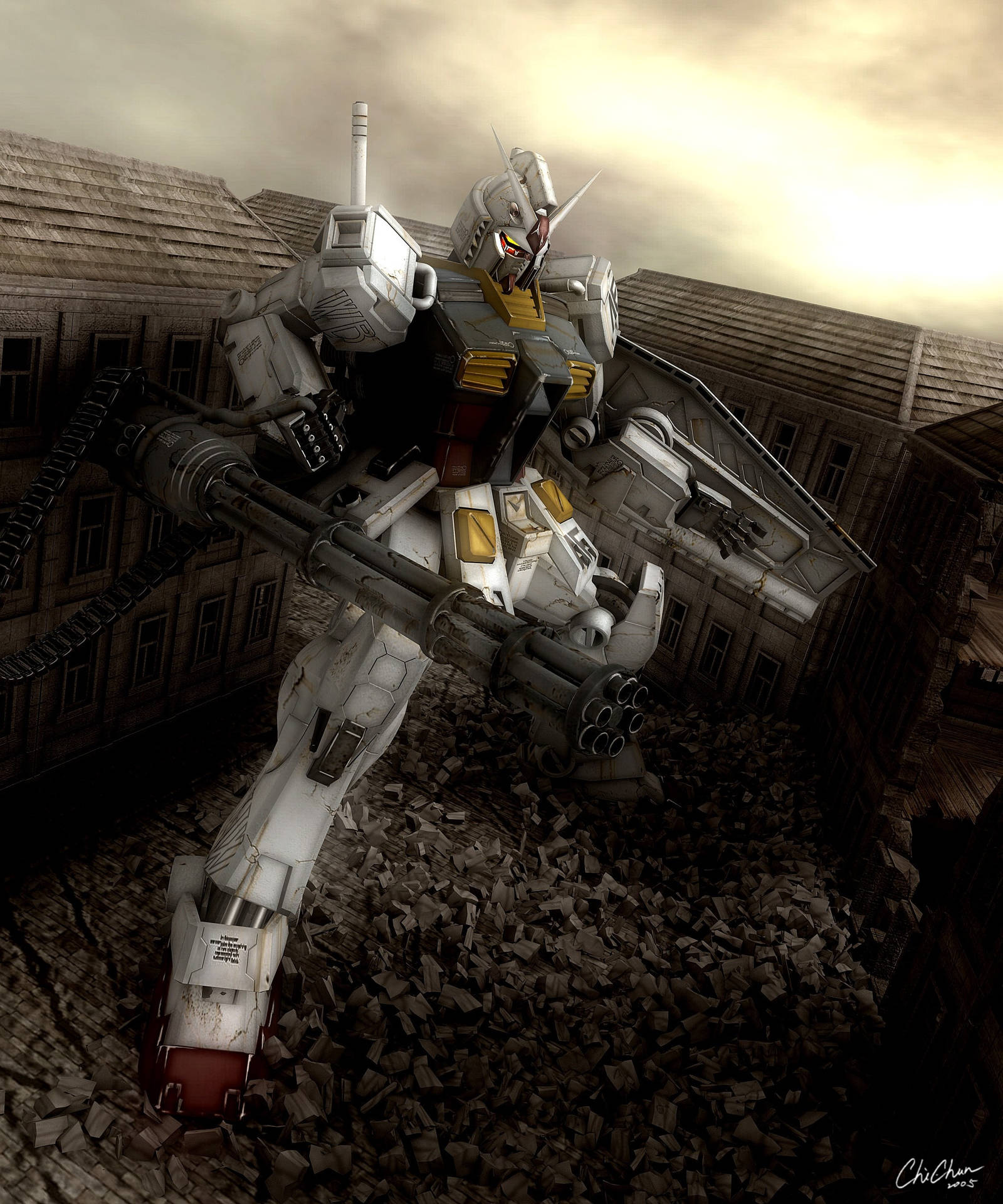 Realistisen näköinen Mobile Suit Gundam