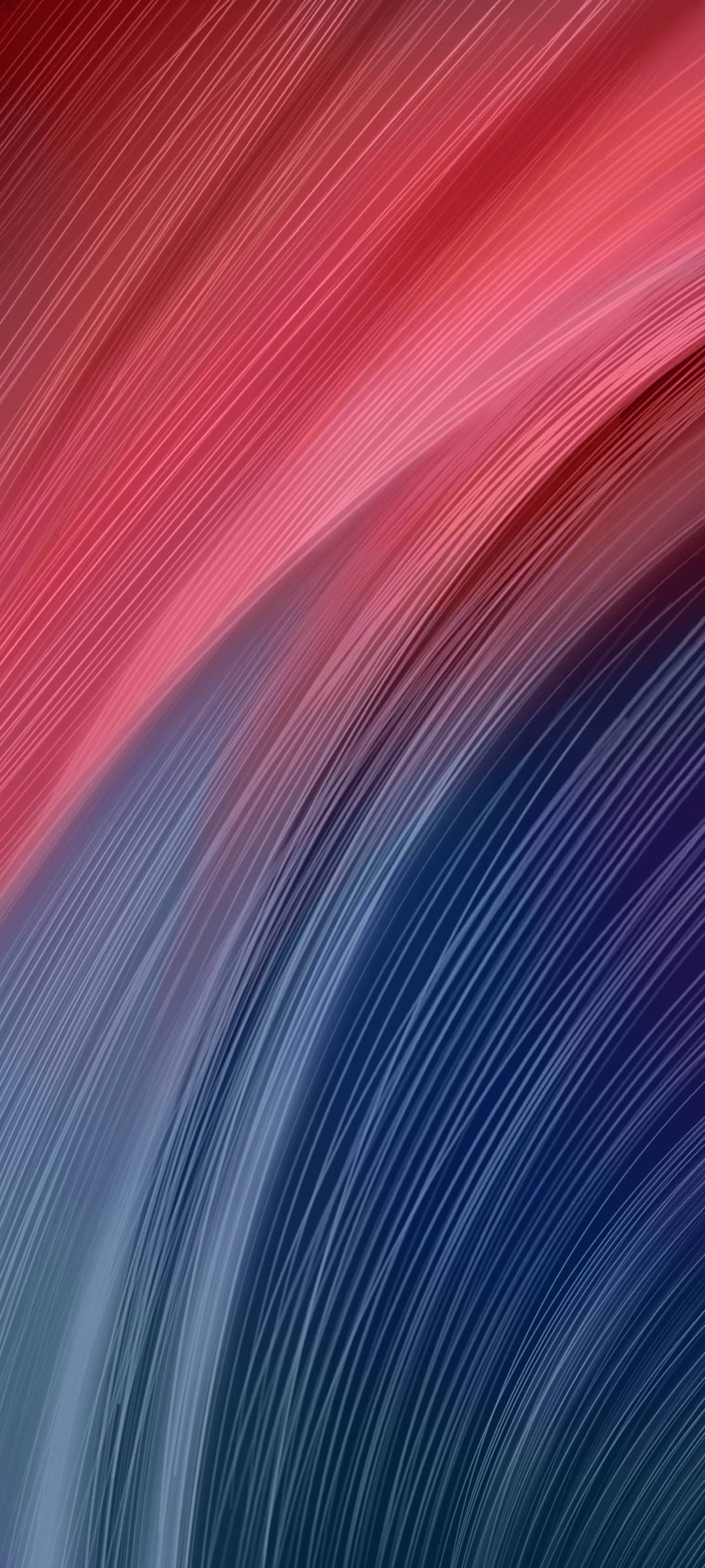 Redmi 9 Vaaleanpunaiset ja siniset kaarevat viivat Taustakuvat