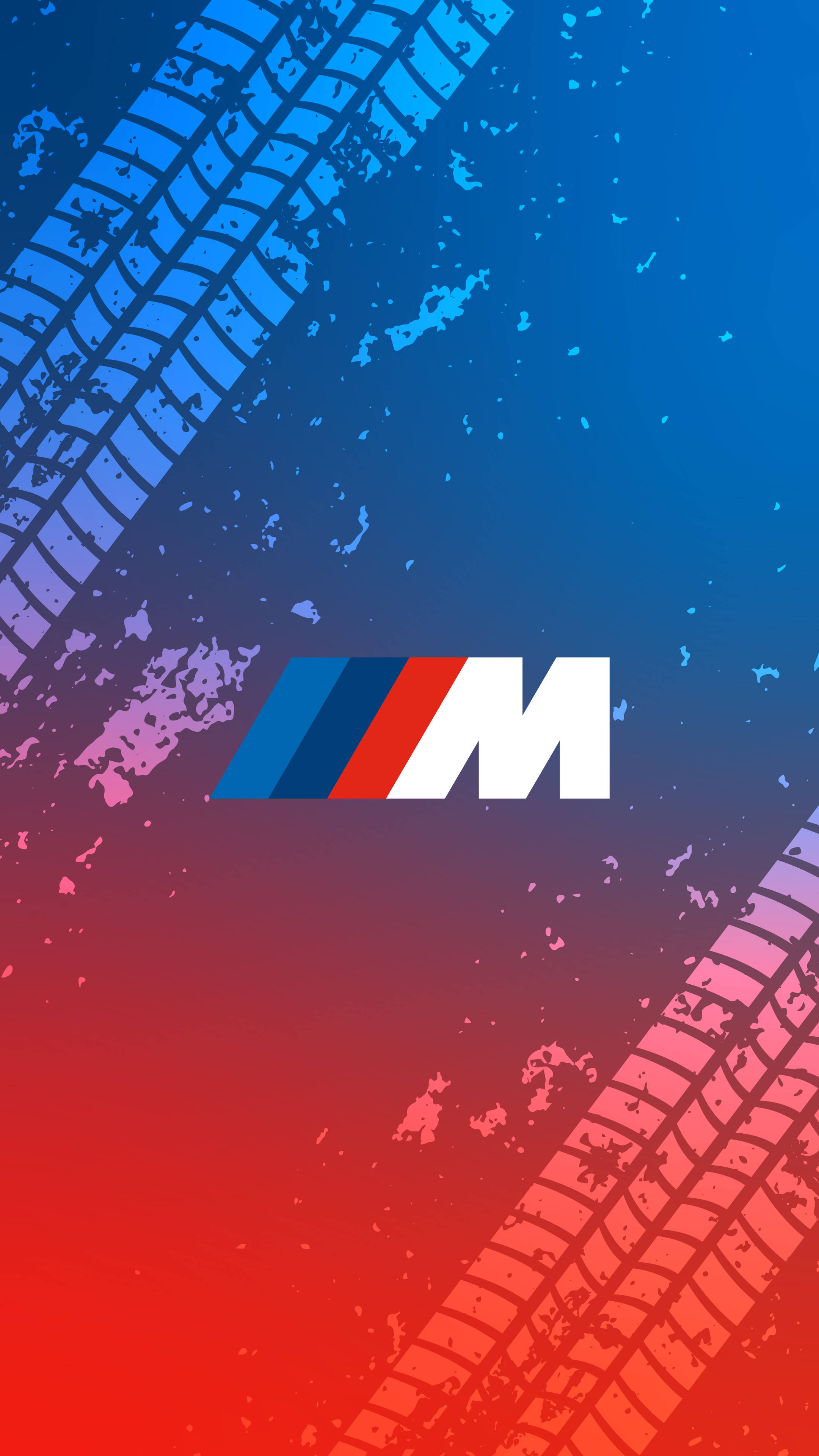 Renkaanjäljet BMW M -logo Taustakuvat