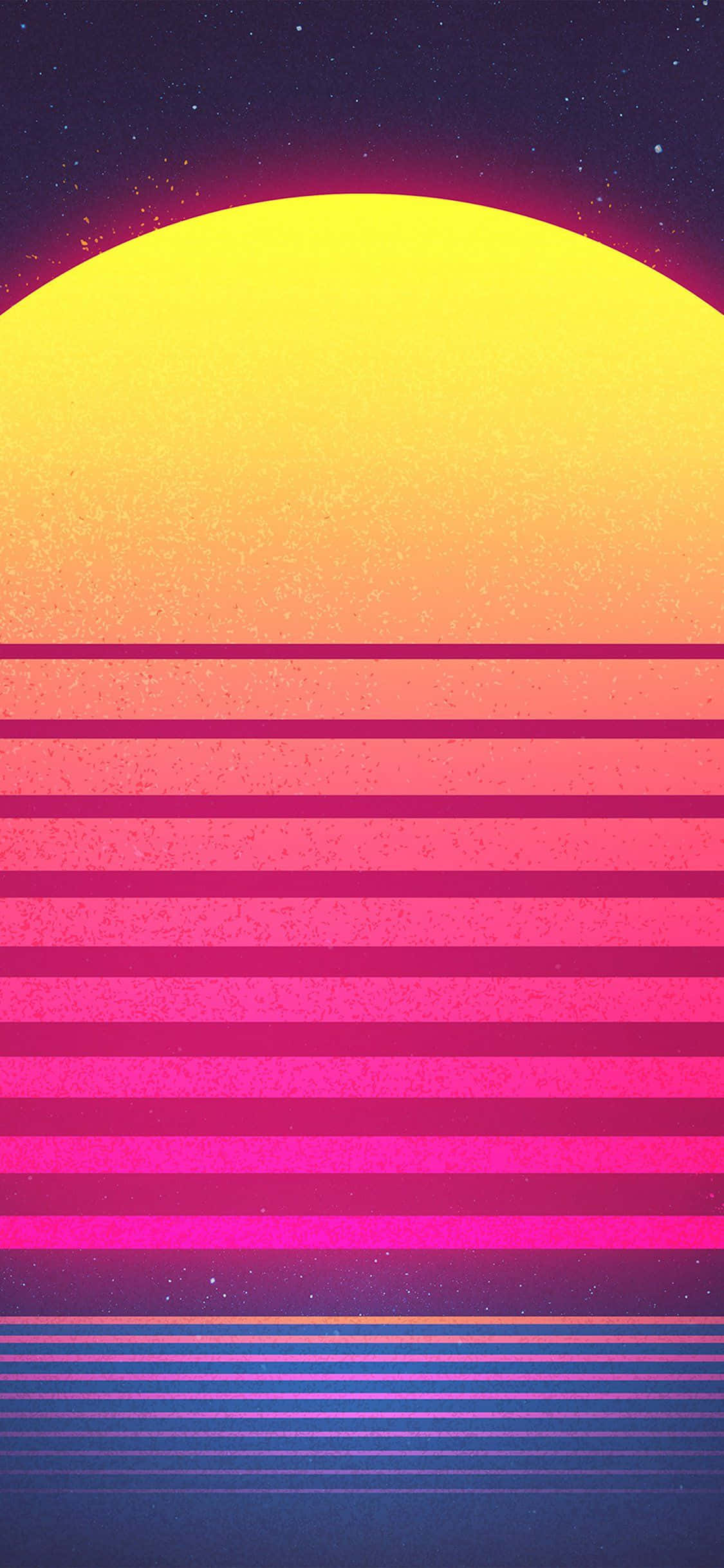 retro auringonlasku vaaleanpunaisella ja keltaisella taustalla Taustakuvat