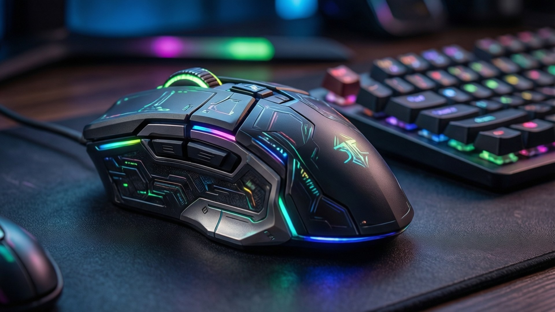 RGB-hiiri ja näppäimistö Taustakuvat