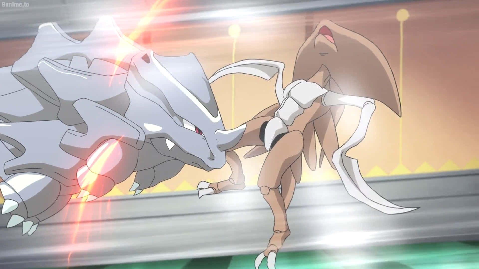 Rhyhorn vastaan Kabutops Taustakuvat