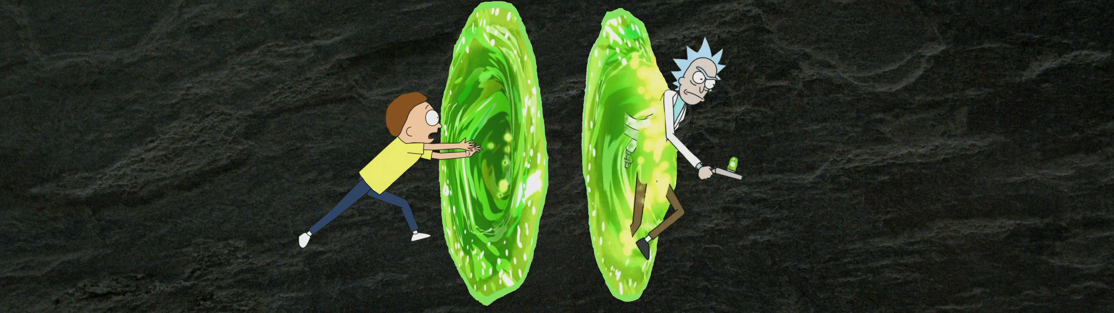 Rick and Morty - Siisti Kaksoisnäyttö Taustakuvat