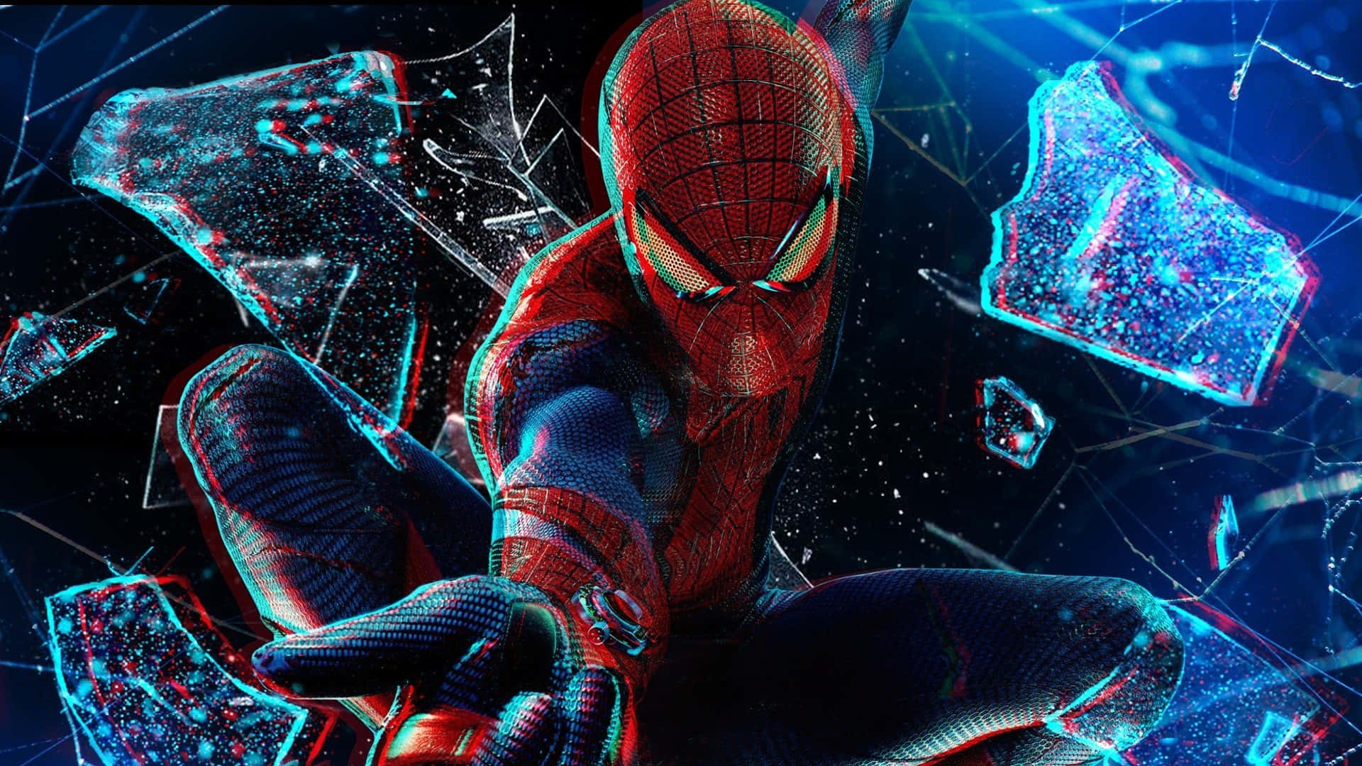 Rikkoutuneen lasin Spider-Man PFP Taustakuvat