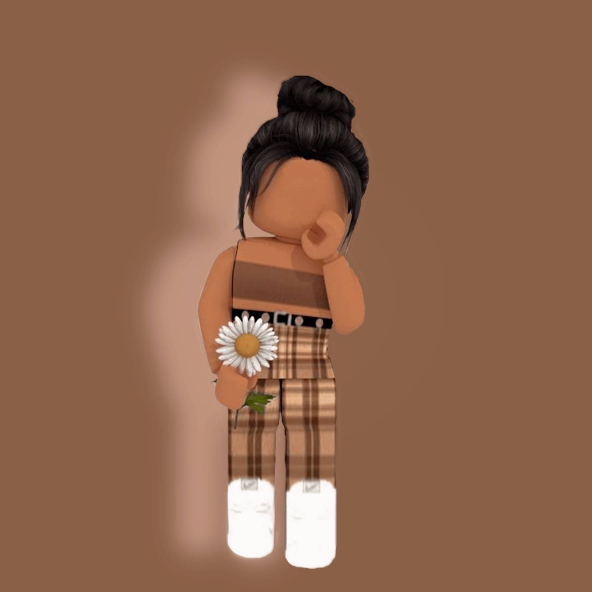 Roblox Aesthetic Girl Valkoinen Kukka