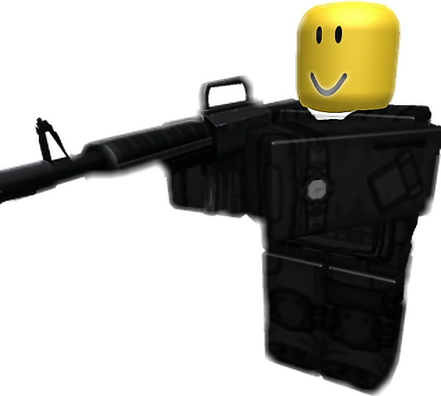 Roblox-hahmo aseen kanssa Taustakuvat