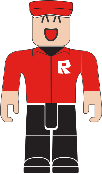 Roblox-hahmo punainen paita R-logo Taustakuvat