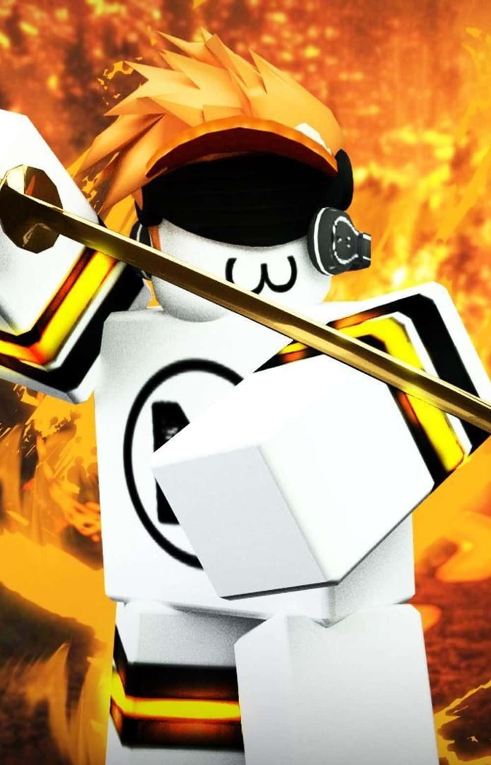 Roblox-hahmon suunnittelu miekka iPhonelle Taustakuvat