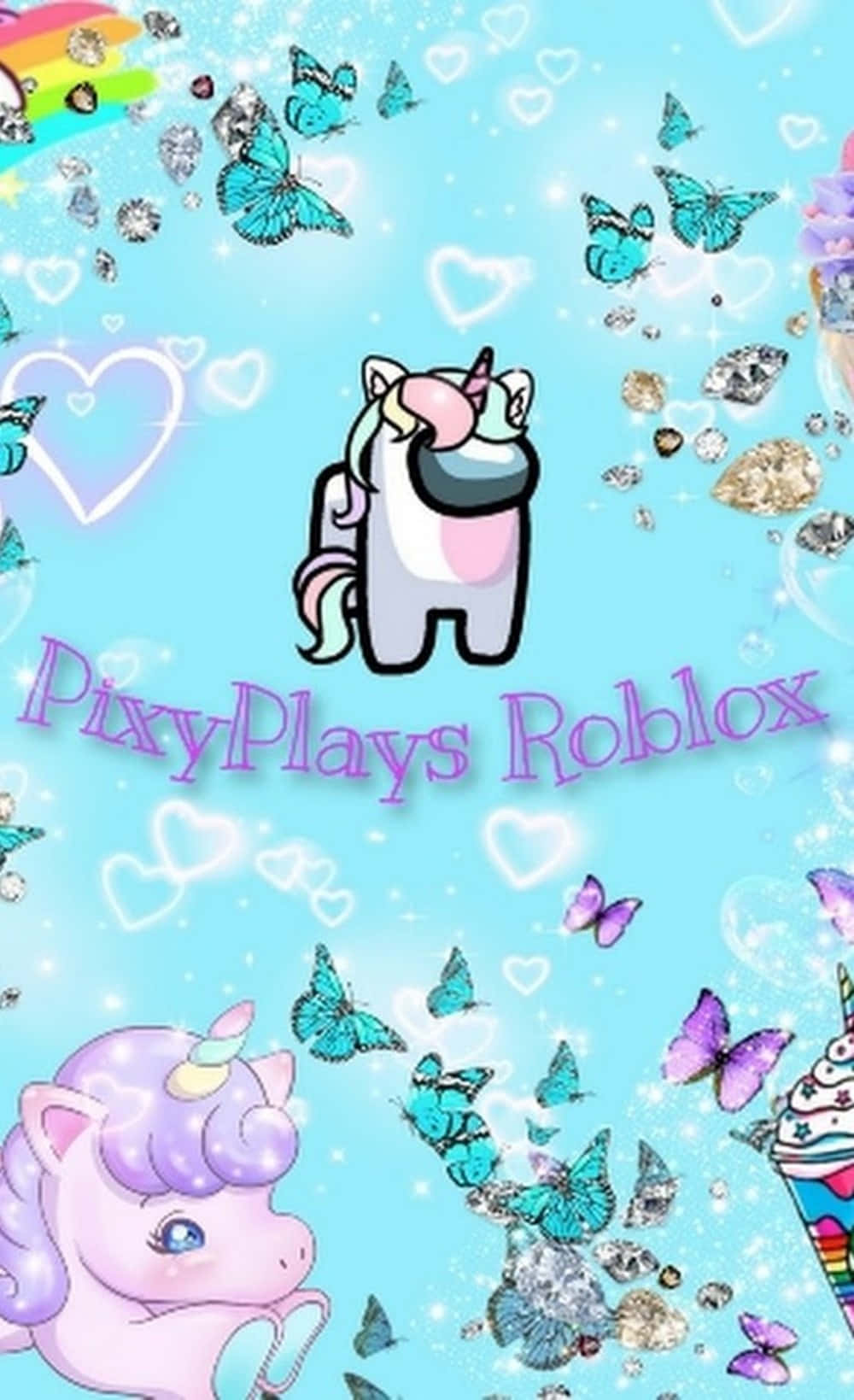 Roblox iPhone Yksisarvinen pastellivärit perhoset Taustakuvat