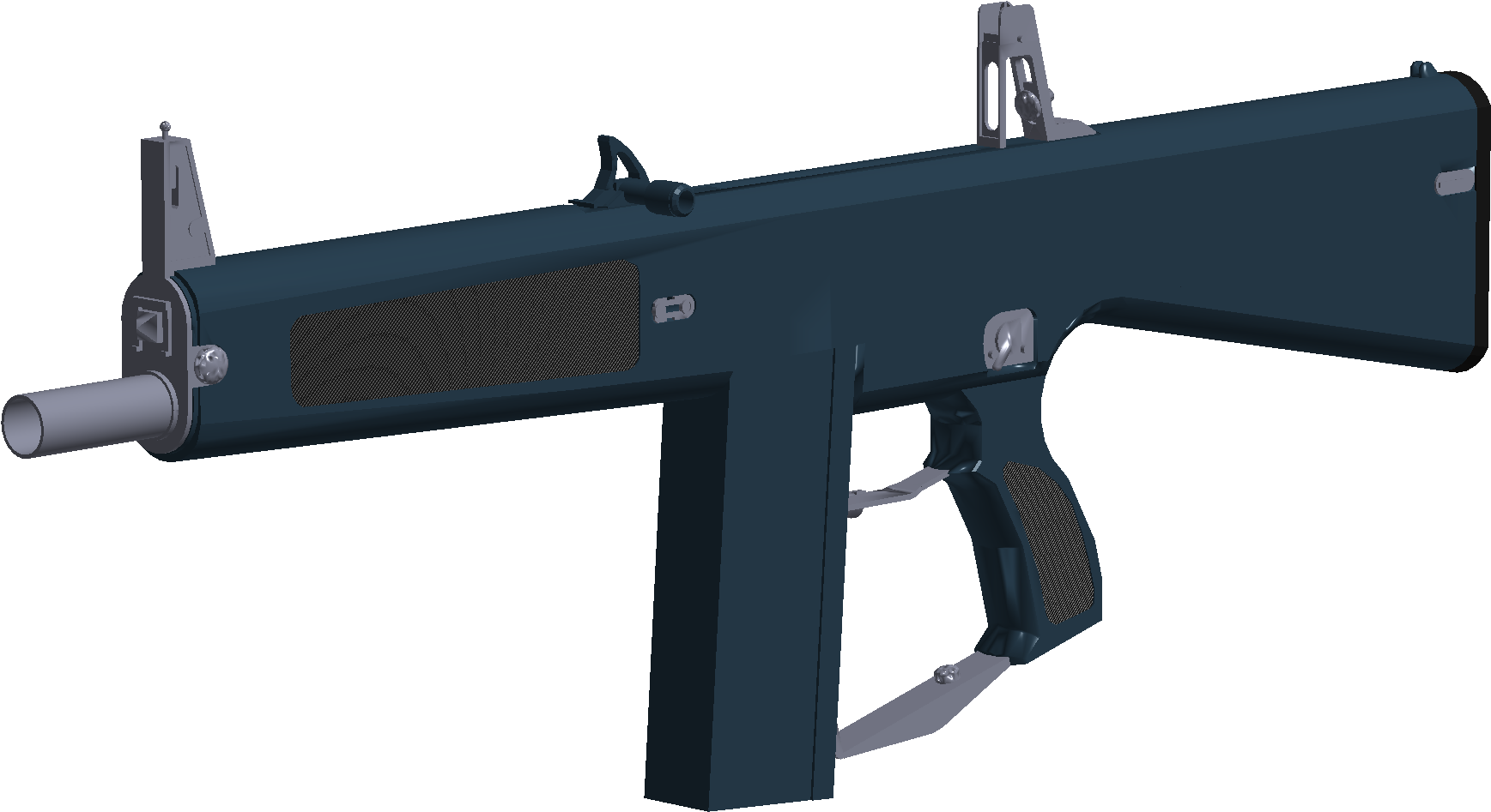 Roblox-tyylinen konepistoolin renderöinti Taustakuvat