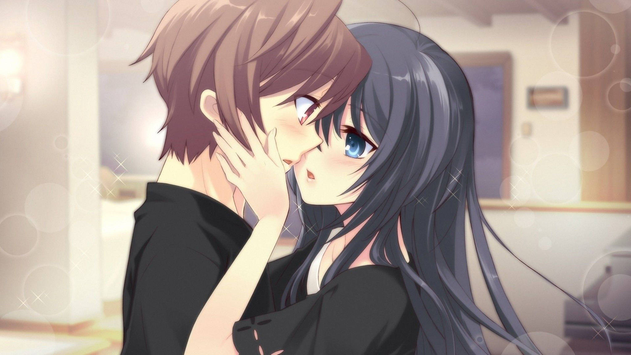Romanttinen anime-lesbo Taustakuvat