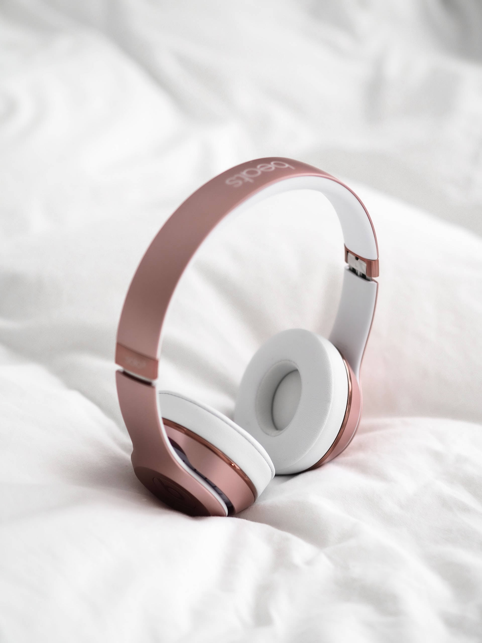 Rose Gold -esteettinen kuulokemikrofoni Taustakuvat