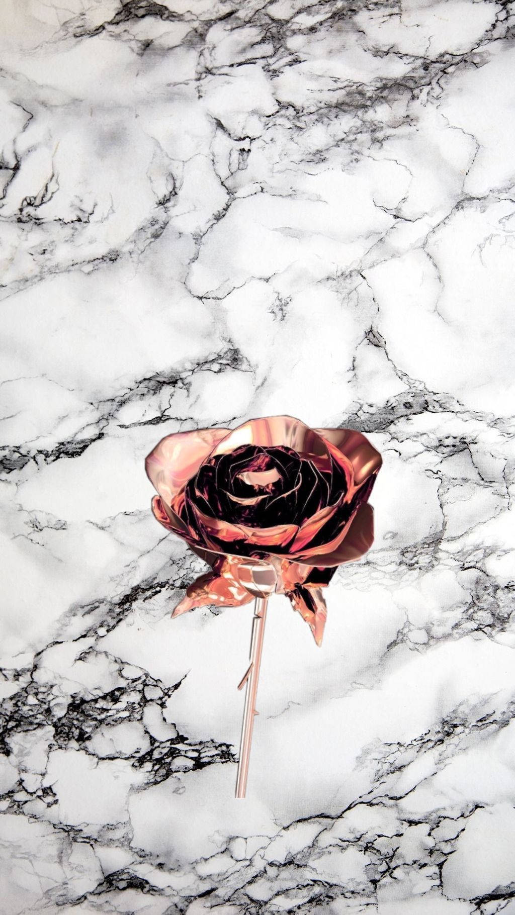 Rose Gold Ruusu Musta Valkoinen Marmori iPhone Taustakuvat