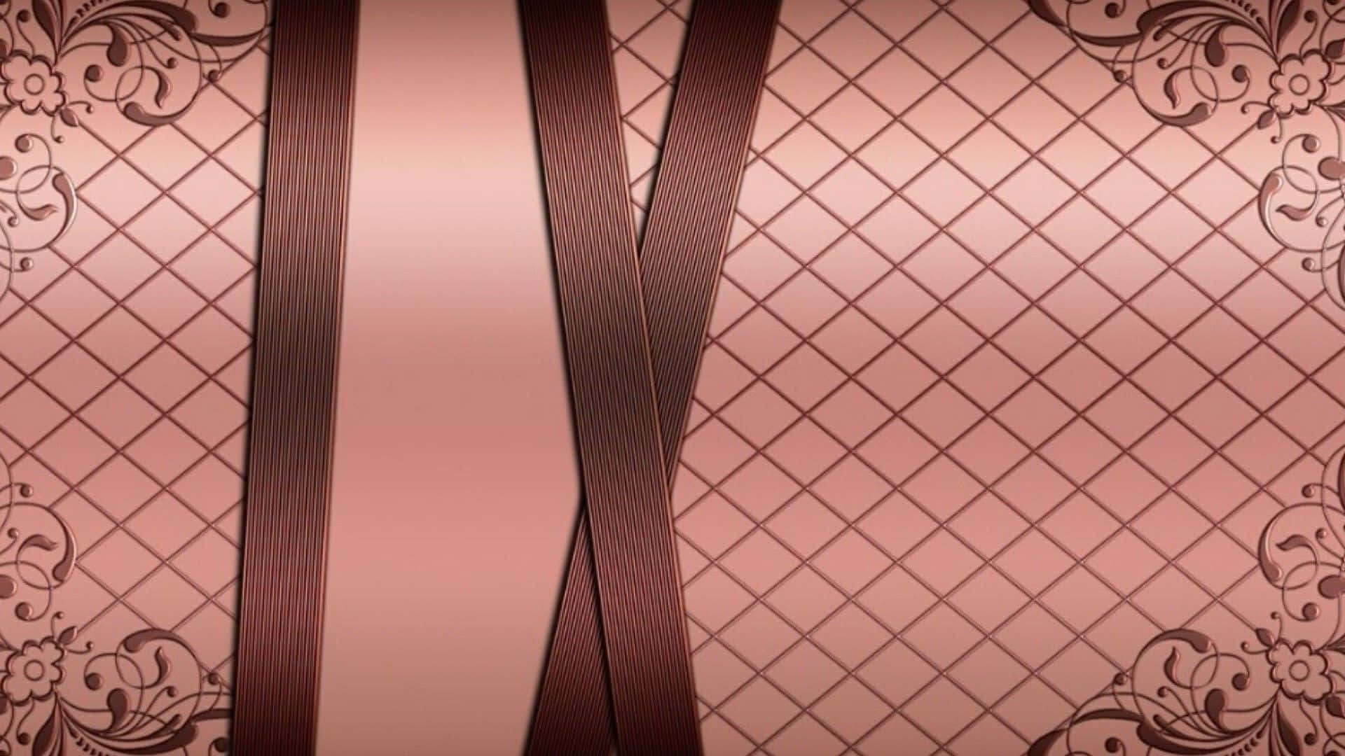 Rose Gold -työpöytä hihnoilla ja verkoilla Taustakuvat