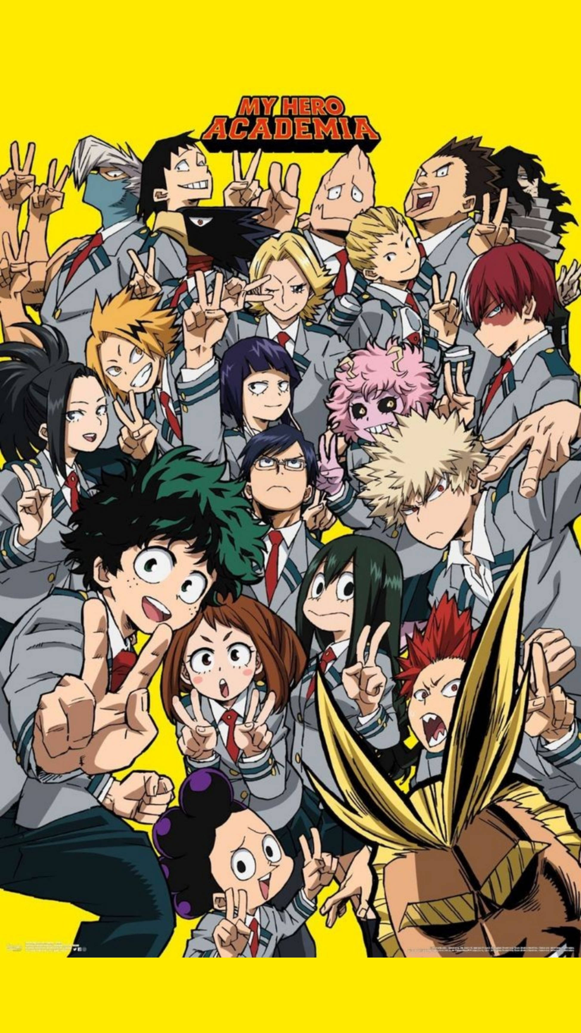 Ryhmäjuliste My Hero Academia iPhone Taustakuvat