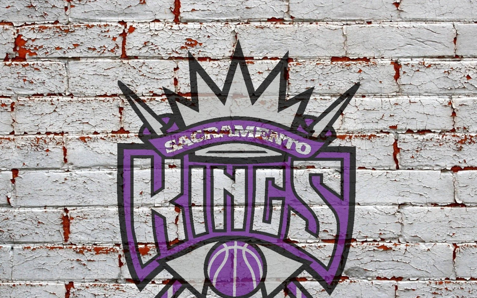 Sacramento Kings -logo tiiliseinässä Taustakuvat