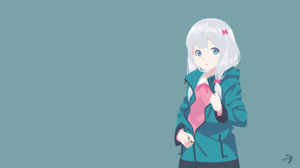 Sagiri Izumi Minimalistinen Anime Taustakuvat