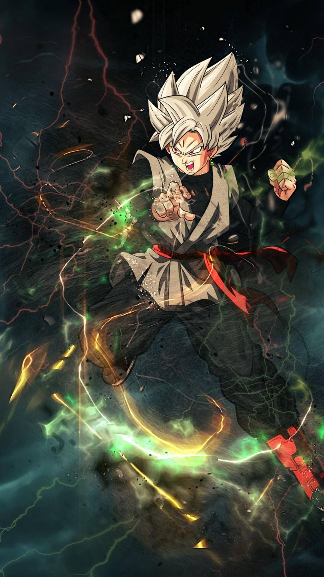 Sähköinen Goku Black iPhone Taustakuvat