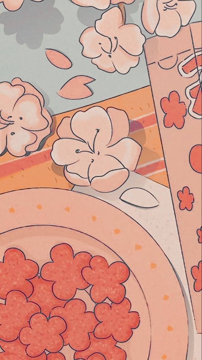 Sakura-kukat pehmeä estetiikka Taustakuvat